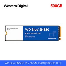 웨스턴디지털 WD Blue SN580 M.2 NVMe 2280 (250GB 500GB 1TB)