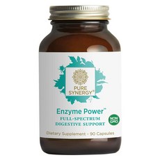 Pure Synergy Enzyme Power Lipase Digestive Enzymes 퓨어 시너지 소화 엔자임 리파이제 파우더 90캡슐, 1box, 1