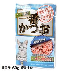 고양이간식 카네토라 해물맛 파우치 6팩 1타