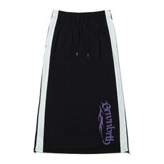 브라운브레스 BROWNBREATH W STRING JERSEY SKIRT - BLACK BJMWSK002BK