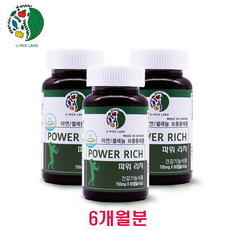 파워리치 남성정력제 아르기닌 남가새 천연 아연 셀렌 쏘팔메토 남편 전립선 종합영양제 남자 체력회복 보충제 캐나다 6개월분