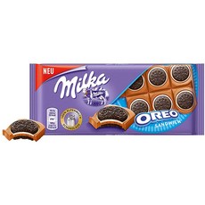 milka 밀카 오레오 초콜릿 밀카바 샌드위치 92g 2팩, 1개