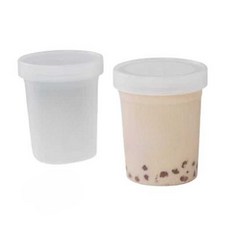 요거트 아이스크림 플라스틱 포장 용기 개별 티라미수, 1개, 200ml 100세트+스푼