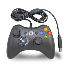 Xbox 360 용 무선 유선 컨트롤러 슬림 게임 패드 조이패드 조이스틱 360/360 및 PC 윈도우 게임과 호환 가능, 1개, [01] E08-03-089