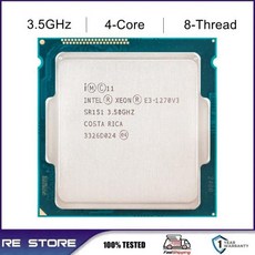 중고 Xeon E3 1270 V3 1270V3 프로세서 3.5GHz LGA 1150 8MB 쿼드 코어 CPU SR151, [02] CPU