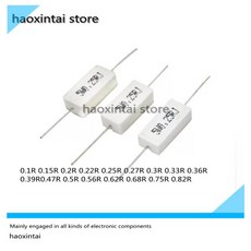 10PCS 5W 시멘트 저항 0.1R 5, 16 5W 0.75R, 16 5W 0.75R - es100mk2