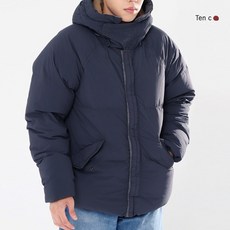 텐씨 아틱 워터 레펠런트 덕다운 후드 숏패딩 점퍼 968 네이비