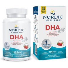 노르딕 내추럴스 DHA 엑스트라 오메가3 1660mg, 60정, 5개