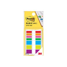 3M 포스트잇 플래그 683 화일 바인더 인덱스 탭 컬러 분류용 견출지 필름 타입, 01_683 레인보우