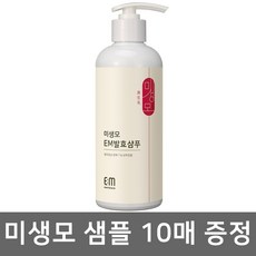 EM 미생모 헤어 발효 샴푸 390ml+샘플 10매, 단일상품