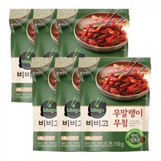 비비고 무말랭이무침, 110g, 6개