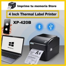 라벨프린터 XPrinter 직접 열 바코드 라벨 프린터 배송 포장 스티커 와이파이 4x6 프로모션 XP420B