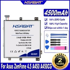 HSABAT 노트북 배터리 Asus ZenPad S 8.0 Z580C-B1-BK Z580C 0B200-01440000 Z8050CA 1B C11P1426 4500mAh, 한개옵션0