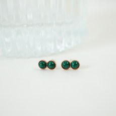 말라카이트원석귀걸이