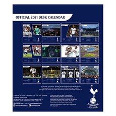 손흥민 2021년 연말 새해 달력 캘린더 책상용 토트넘핫스퍼 Tottenham Hotspur FC