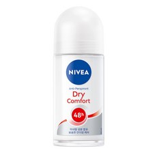 니베아 데오드란트 롤온 드라이 컴포트 롤온타입, 50ml, 1개