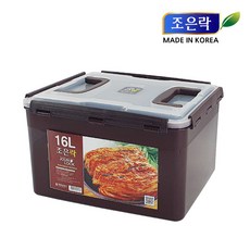 조은락 초코 밀폐용기 10~20L 핸들 김치통 담금통 김장통, 16L(탱크), 1개