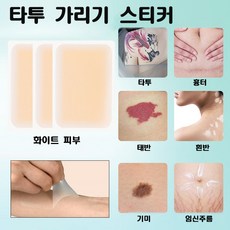 타투 문신 흉터 가리기 커버 스티커 백반증 기미 점 컨실러 스티커