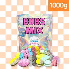 법스 Bubs 스웨덴 스웨디시 캔디 젤리 믹스, 1000g, 1개