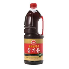 올따옴 해표 재래압착식 참기름 1.8리터 2개, 1.8L