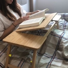 상판70cm 베드트레이 침대 책상 접이식 간이테이블 미니 노트북테이블, 단품
