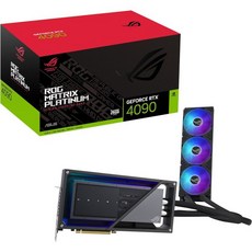 ASUS ROG 매트릭스 플래티넘 지포스 RTX4090 게이밍 그래픽 카드 (24GB GDDR6X HDMI 2.1 디스플레이포트 1.4a 액체 금속 열 화합물 커스텀 콜