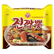 오뚜기 진짬뽕 봉지라면, 130g, 8개