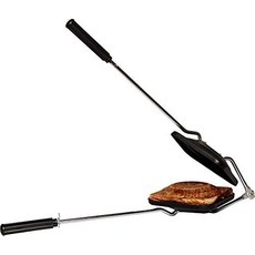 DBY 논스틱 알루미늄 가스 샌드위치 토스터 길이 39.4cm(15.5인치) x 너비 14.2cm(5.6인치) 높이 2.5cm(1인치) 쉬운 세척 시간과 비용 절약, Toaster