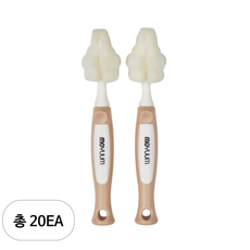 모윰 스펀지 젖꼭지 브러쉬, 코랄베이지, 20개