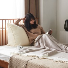 [언택트서비스] 포포 삼각 등받이 쿠션 소형, 아이보리