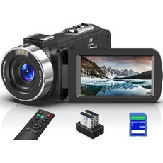 캠코더 방송장비 4K 소니 미니 디지털 8K 64MP 비디오 카메라 IR Night 비젼 Vlog진g Camera 포함 18X 줌 WIEENA FOR MACi 터치스크린 32G