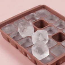 다진마늘소분 트레이 실리콘 사각 냉동실 얼음통 용기, 2개