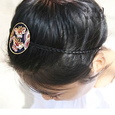 아하미 아하미 AH1704 둥실구름나비 배씨댕기/헤어밴드/베씨/머리띠/명절/웨딩/악세사리/한복/헤어/댕기