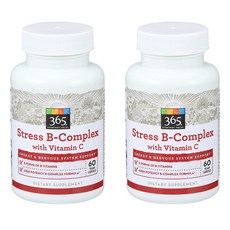 365 에브리데이 비타민B 복합영양제 Vitamin B Complex with C 60정 2팩, 1세트, 비타민B군