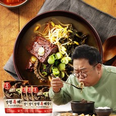 [TV홈쇼핑정품 인포벨]이용식 서울 양평 해장국 700g 큰아들집 특해장국 한우 국내산 선지 시레기 우거지+고추기름포함, 4개