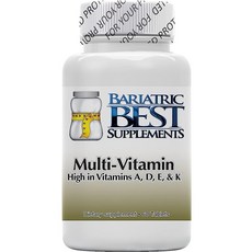 Bariatric High ADEK Multivitamin - NEW ASMBS FORMULA for Post Duodenal Switch Surgery - Quickly Dissolvable tablets for Fast Easy Absorption - Made in, 1개