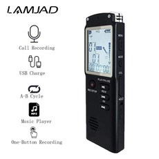 엠피쓰리 LAMJAD 디지털 음성 녹음기 음성 활성화 녹음기재생 포함 강의 회의 인터뷰용 소형 테이프 녹음기 미니 오디오 녹음기 USB 충전 MP3, 2.SK301  16GB