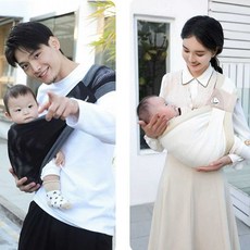전면 아기 포데기 슬링 포대기 크로스 아기띠 휴대용, 1개