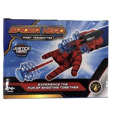 스파이더맨 웹슈터 거미줄 발사기 장난감, 런처 로프 2 스트랩 3 총알 장갑 대상