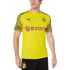 PUMA Mens Borussia Dortmund 공식 트레이닝 저지 X- 라지 사이버 옐로우
