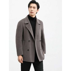 남자 반코트 피 코트 하프 모직 빅사이즈 가을
