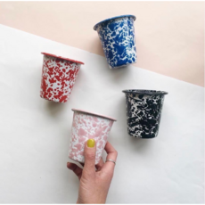 [당일출고/재고있음] 크로우캐년 마블 법랑 텀블러 컵 10oz 9color, No.7_Red