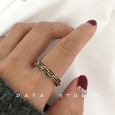 블랙체인반지