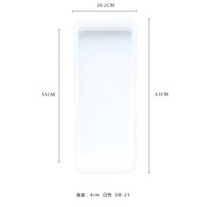 인터유 사각화분받침대 다육 트레이 베란다 수납 스퀘어 대구 얕은 밑바닥 섀시 엔틱스탠드, 화이트 큰사이즈 라지 두꺼운 （내경
