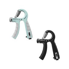 킴스브로 무소음 강도조절 스마트 악력기 민트 + 블랙 세트, 민트+블랙, 1개