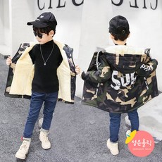 성은홀릭 주니어 남아 밀리터리 프린트 sup 코트 외출룩 점퍼