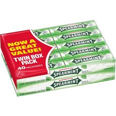 Wrigley's 리글리 스피어민트 미국껌 Spearmint Gum (5개입 40팩), 1개