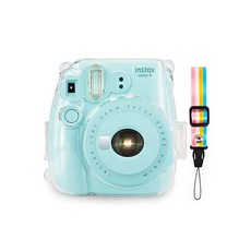 ELVAM 투명 카메라 케이스백 Fujifilm Mini 9 Mini 8 Instant Camera 용, 단일상품