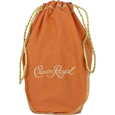 Crown Royal Bag only with Drawstring | 은퇴 후 색상 및 브랜드, Orange W/ Peach, Orange W/ Peach