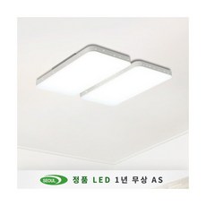 [더엘이디] 루시아 LED거실등 120W 2+2 (서울반도체칩/KC인증), 색상:화이트